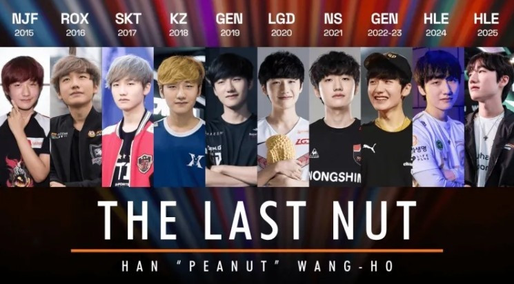 Peanut生涯效力战队一览: 2015-2025, 属于Peanut的十年