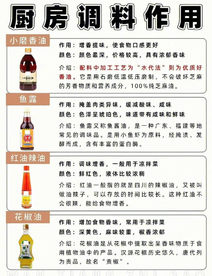 这些厨房调料的用处你都知道吗？我的宝藏食谱