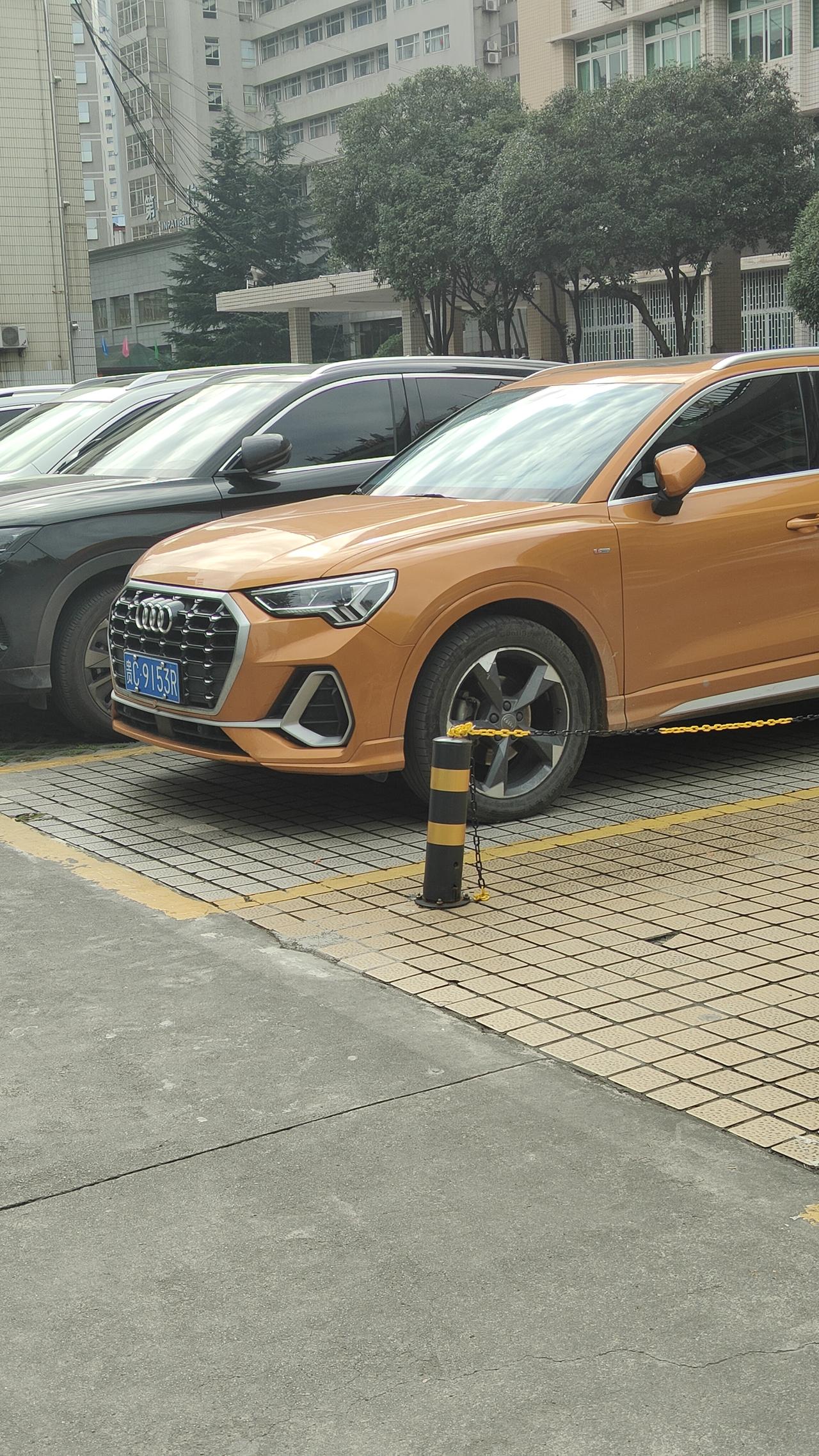 这款奥迪车很好看我很喜欢这颜色