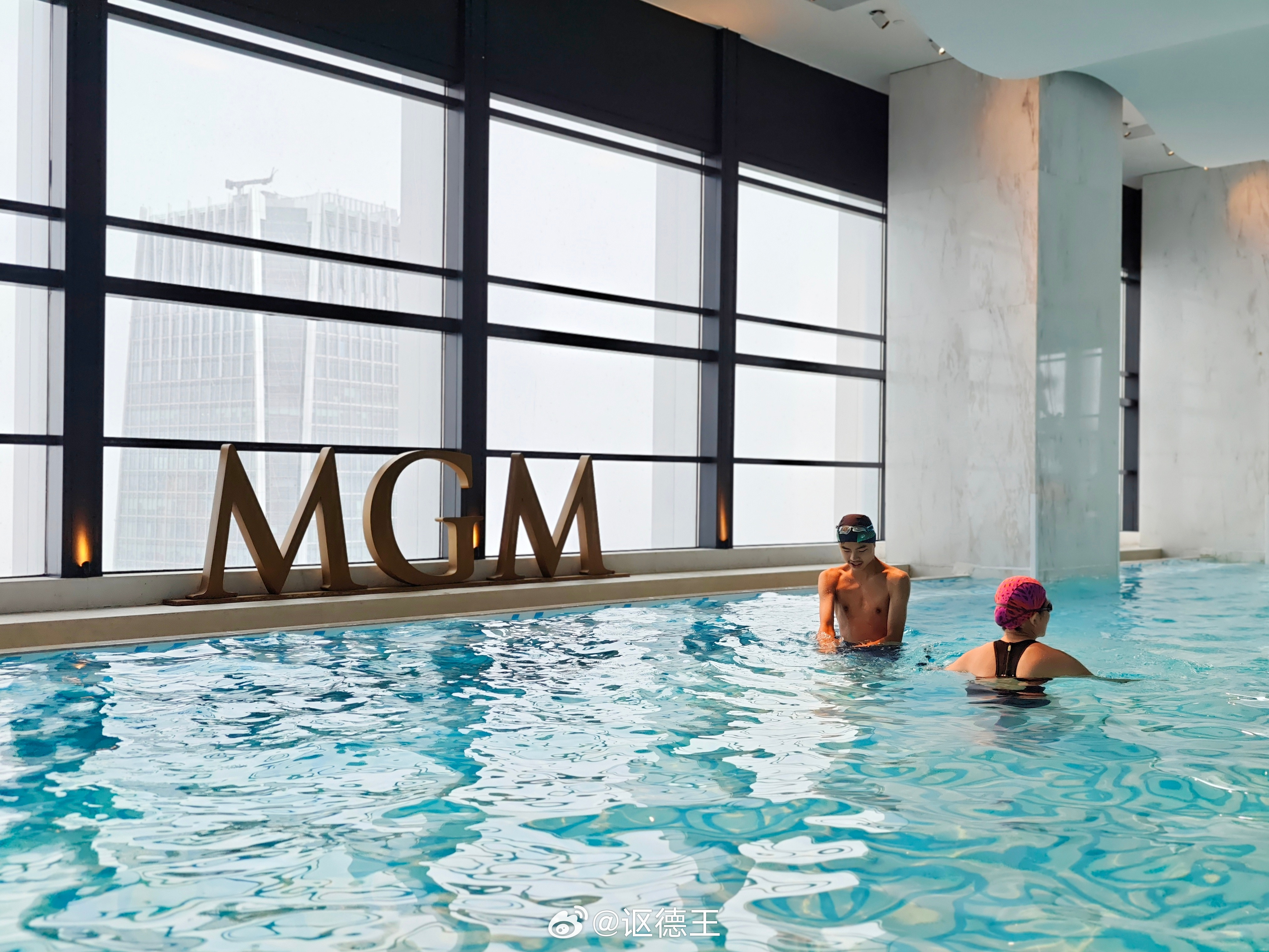 池子有点小，但是看在包场的份上就不计较了🏊♂️上海·上海西岸美高梅酒店