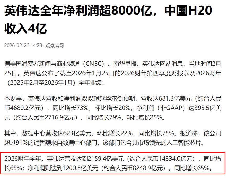 净利润超8000亿，全球最赚钱的公司易主？美国又诞生了一家超赚钱的科技巨头，