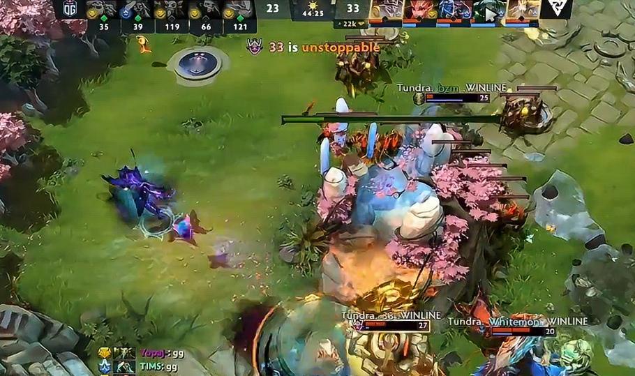 今天最后一轮bo3Tundra2:0OG，感觉这版本土猫和花仙子很有说法，