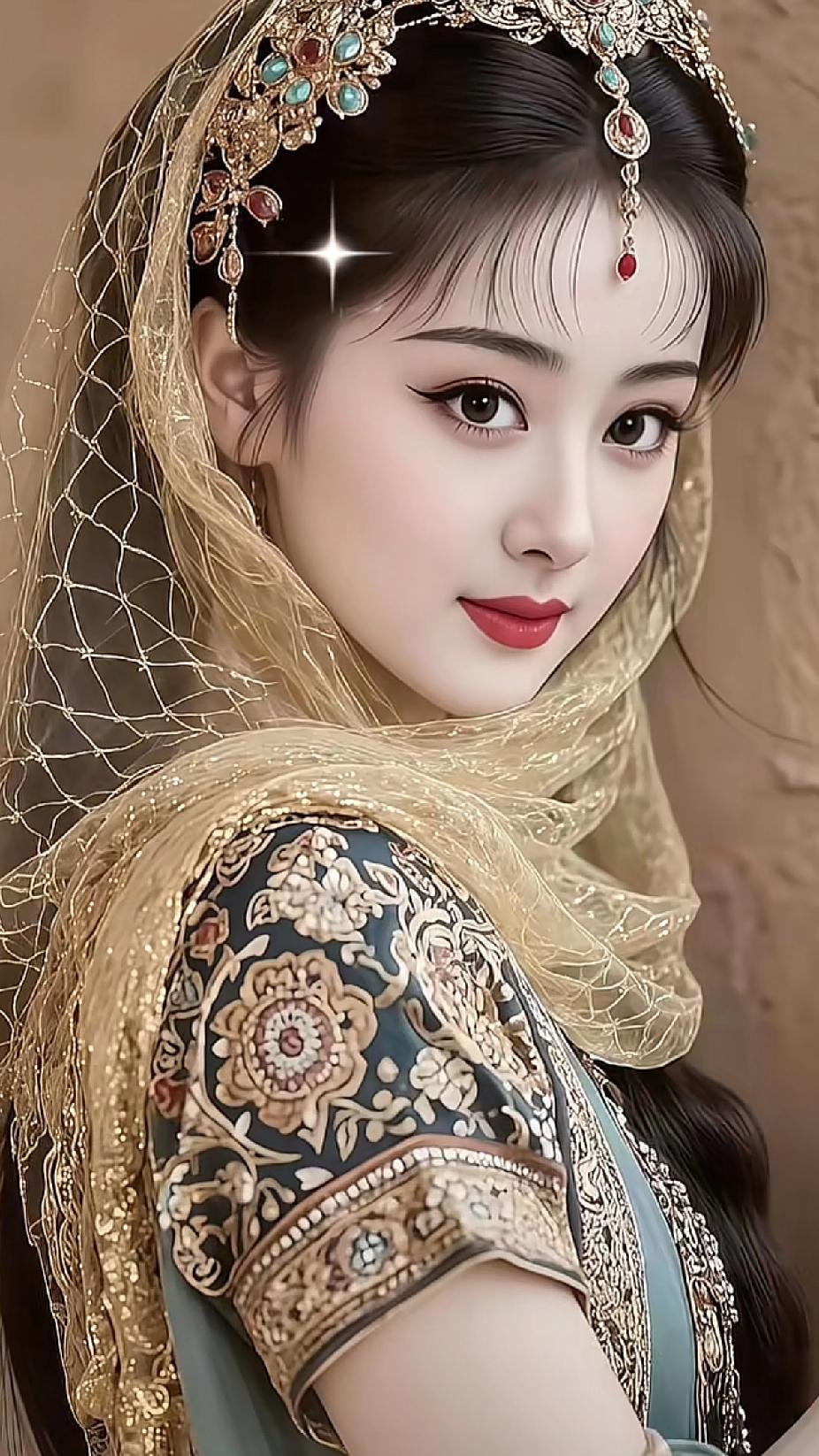 金缕衣，玉佩饰，美人如画。