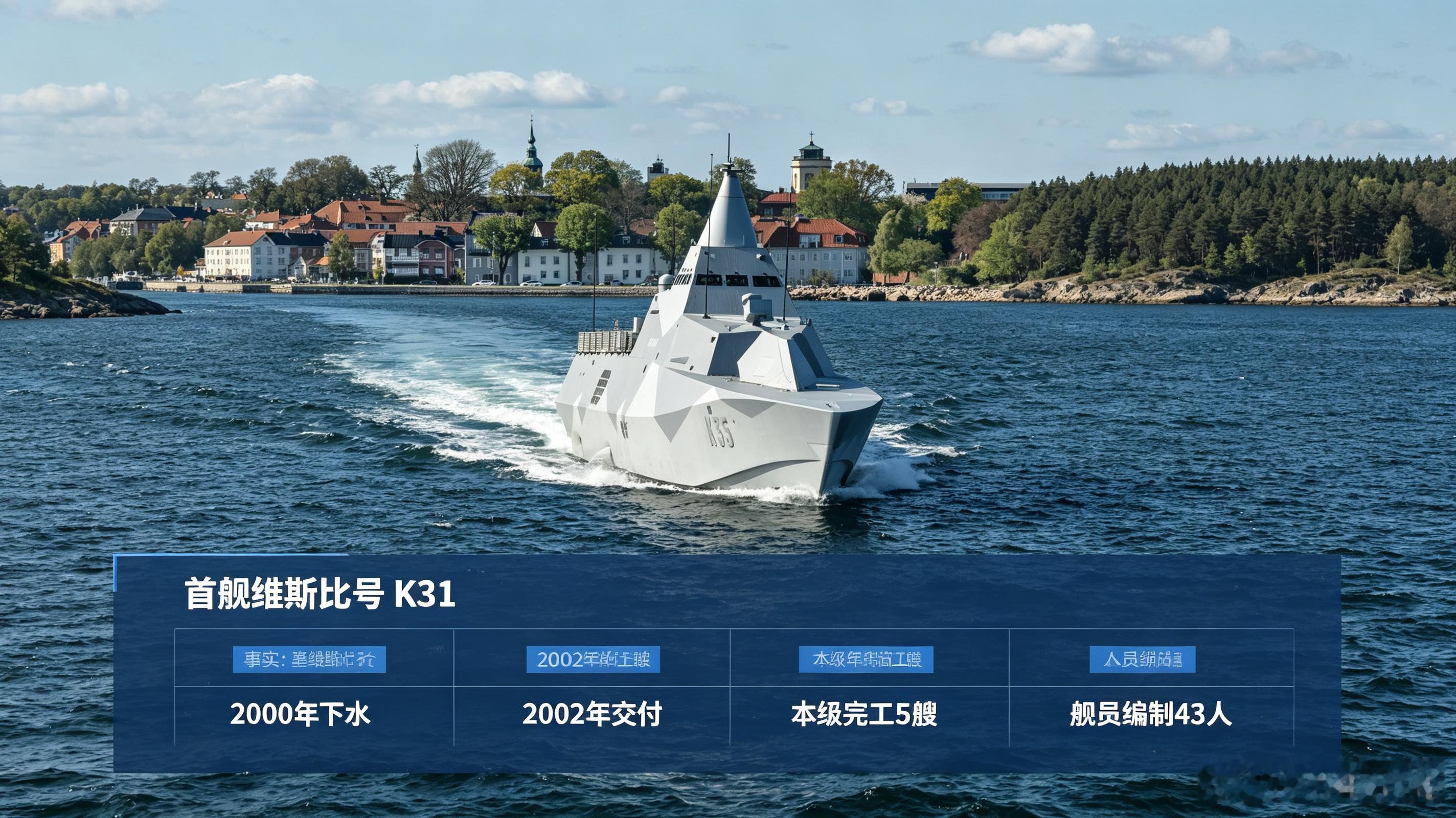 维斯比级轻型护卫舰，是瑞典考库姆公司研发的全球首款碳纤维复合材料隐身战舰，面向波
