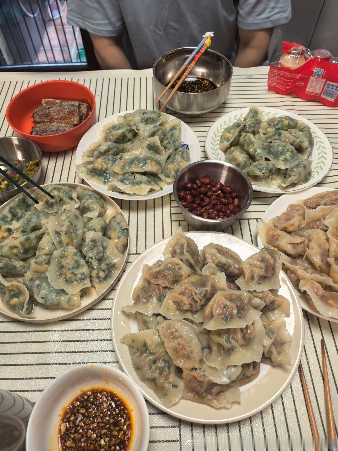 今天饭团奶奶包了饺子🥟超好吃午饭要积极