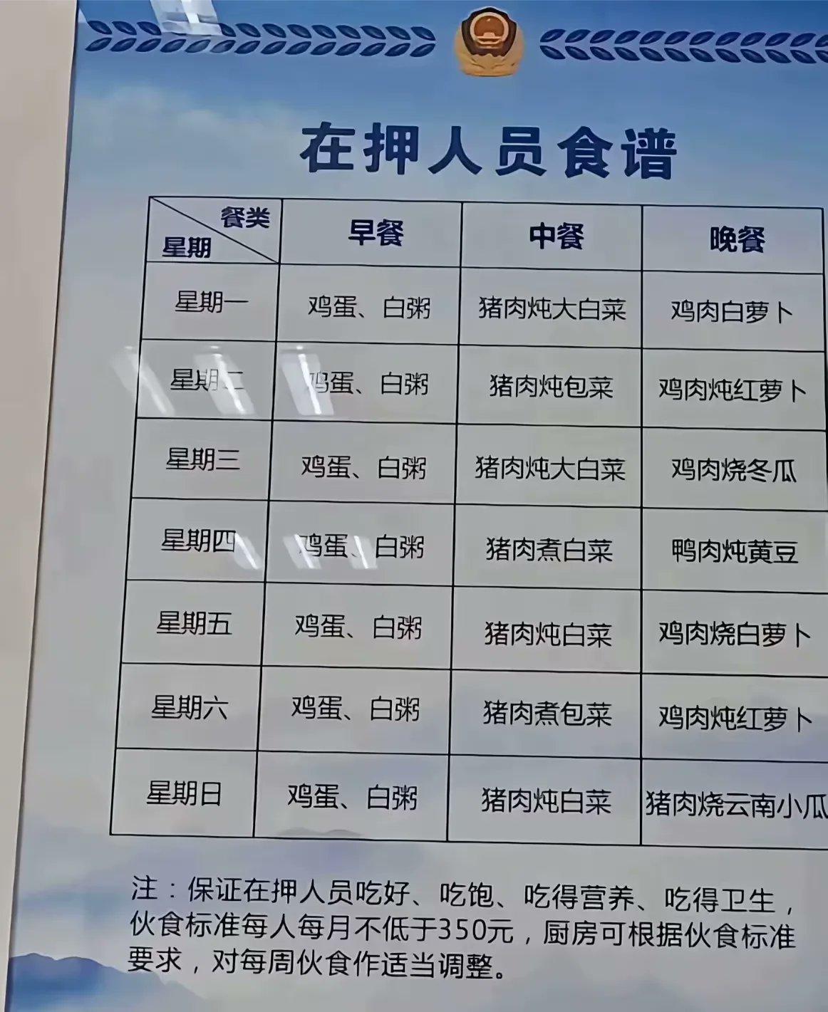 想减肥其实很简单。中国最规范的减肥食谱，就是看守所在押犯人的食谱，绝对让你有营
