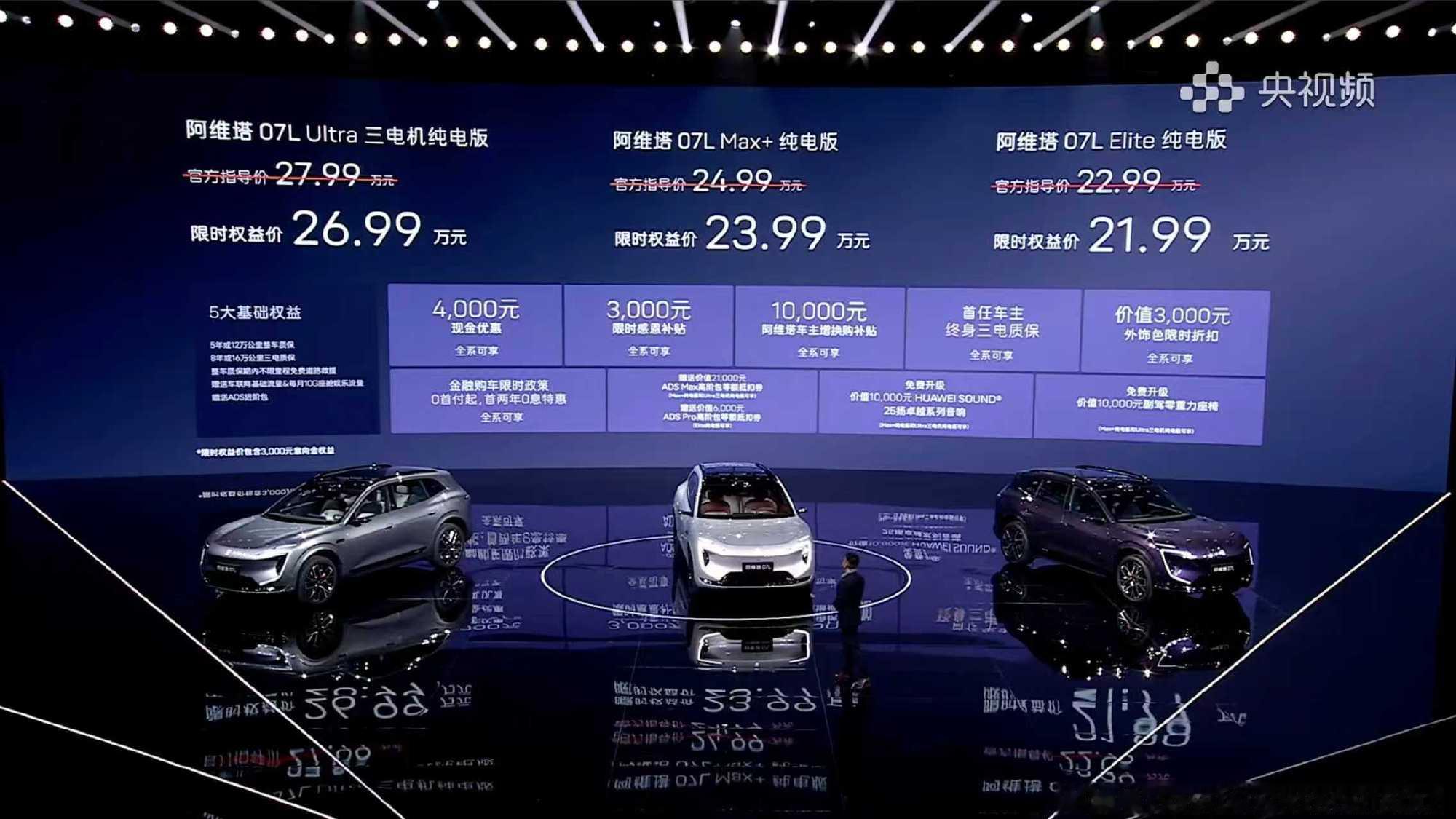 99万-26.99万元这个限时权益价，我觉得阿维塔07L这次确实把诚...