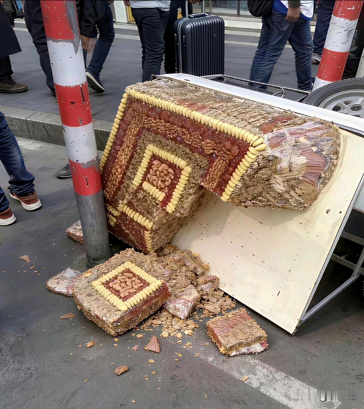 不小心把这个撞翻了，把车子卖了能赔得起吗？
