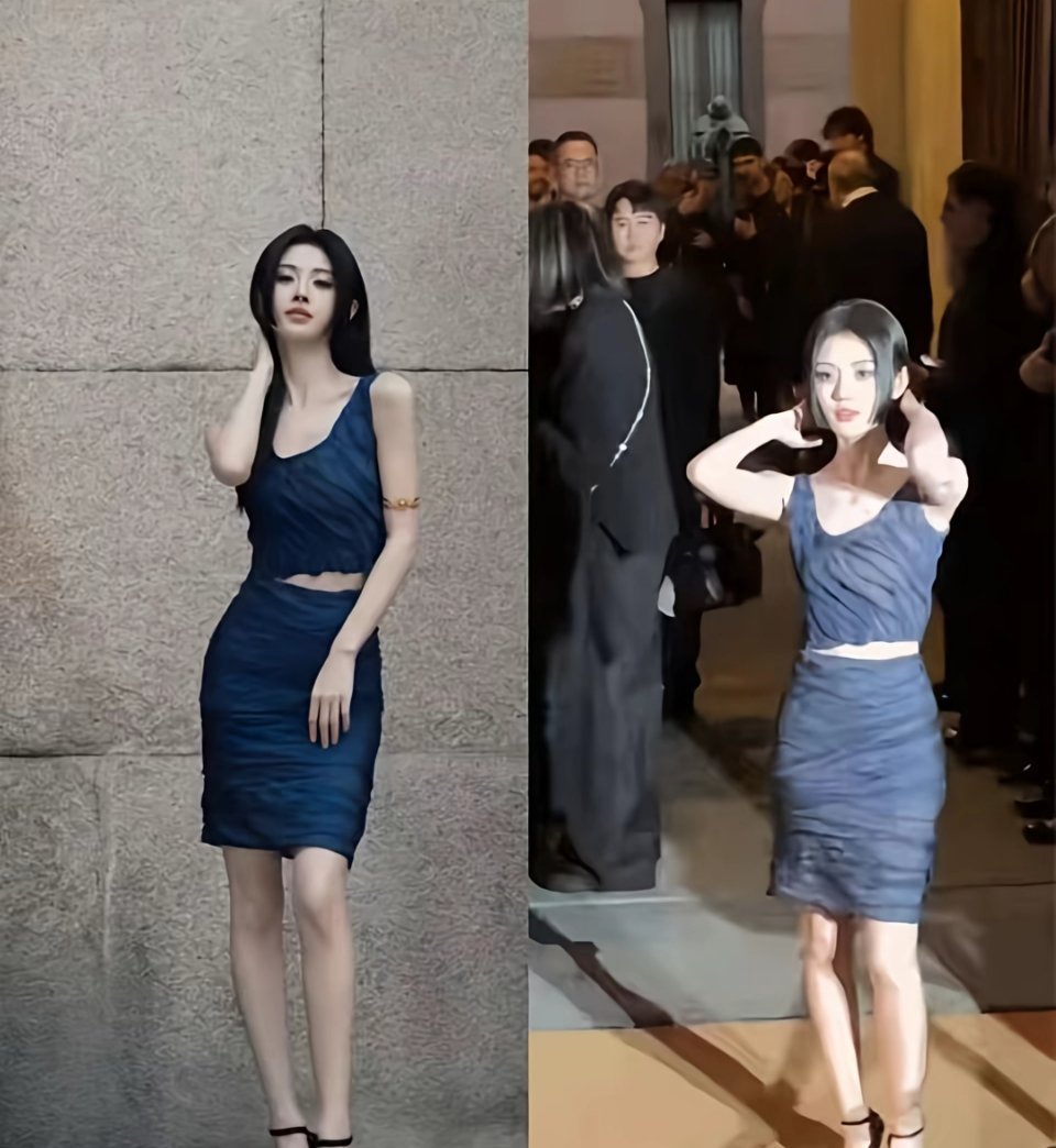 鞠婧祎这身高一米五都没有吧