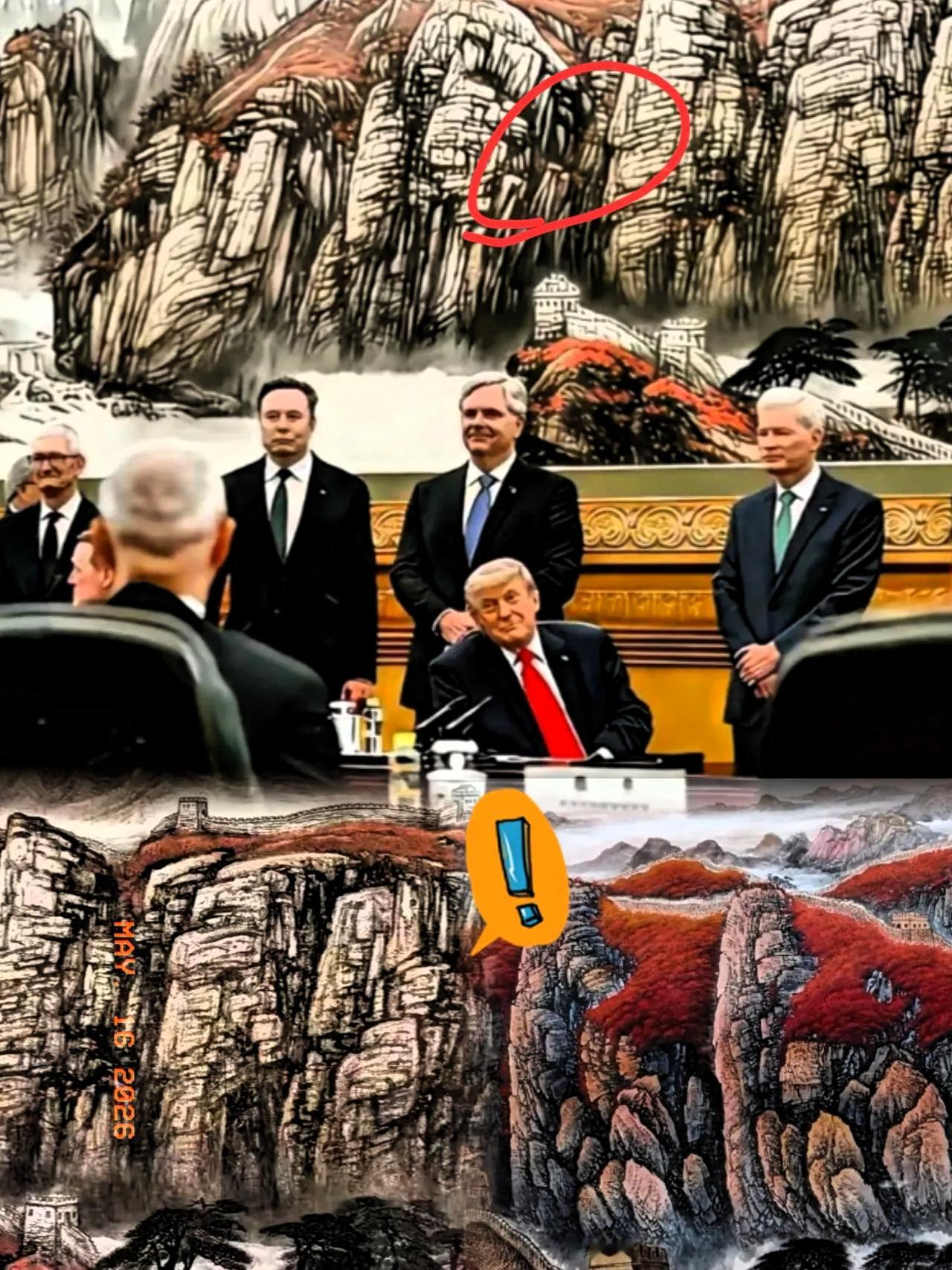 最近那张白宫相关的照片在网上转疯了。说实话，第一眼真没注意那些人在聊啥，全被