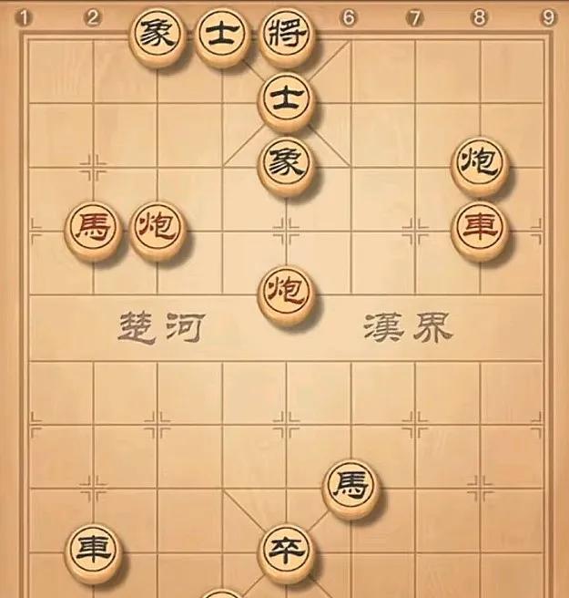 实战中经常碰到这样的棋型，简单又很实用的基本杀法，不要想到黑方有一个炮，要想到自