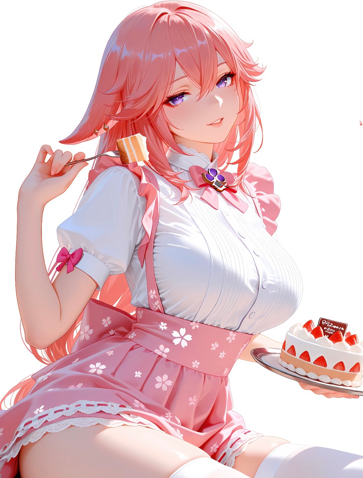 原神八重神子🤍🎂女仆与蛋糕来点不？！