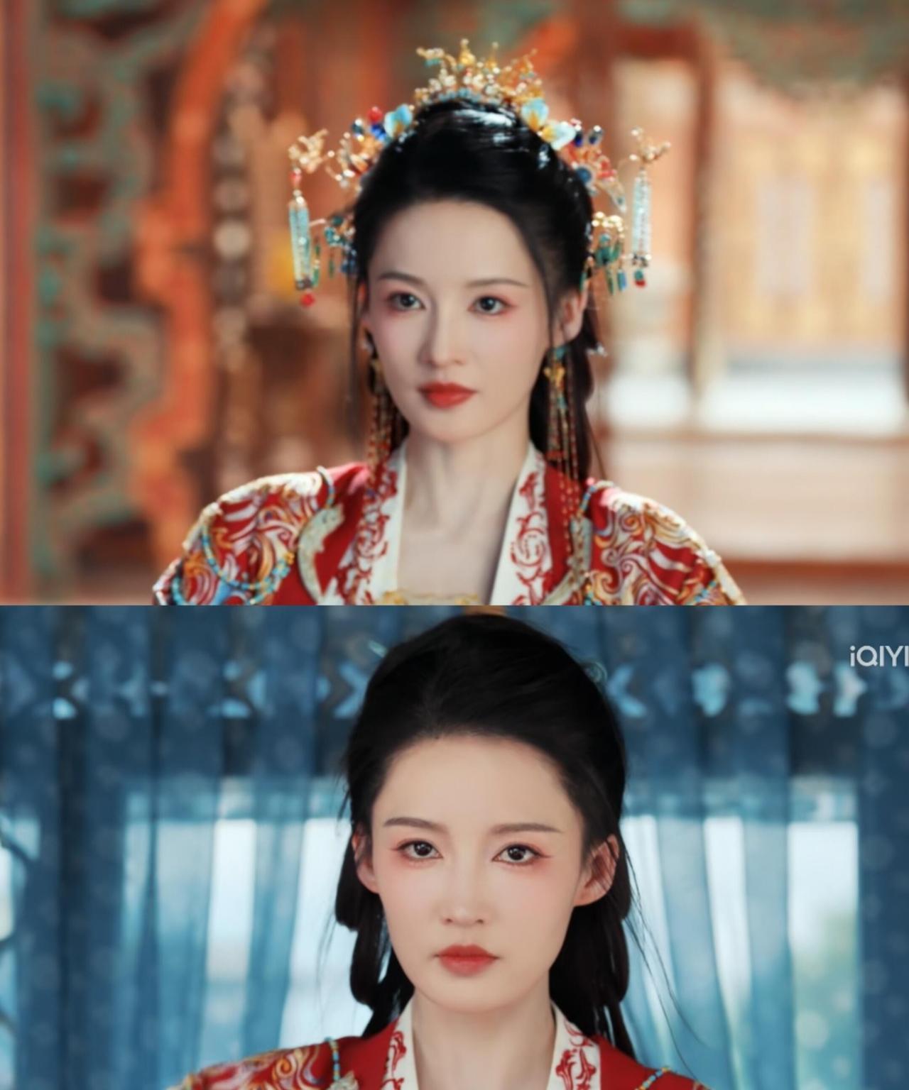 看《一笑随歌》，李沁前期女将军超飒，养伤穿素衣也特清冷。结果男主给她穿华丽衣服