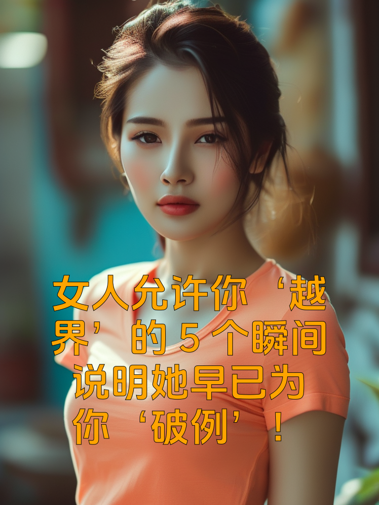 女人允许你‘越界’的5个瞬间，说明她早已为你‘破例’！