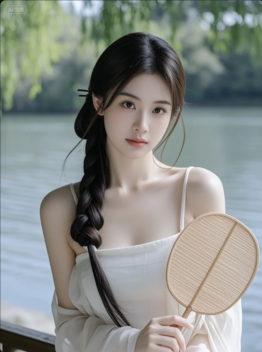 她的身影，比晚霞还温柔