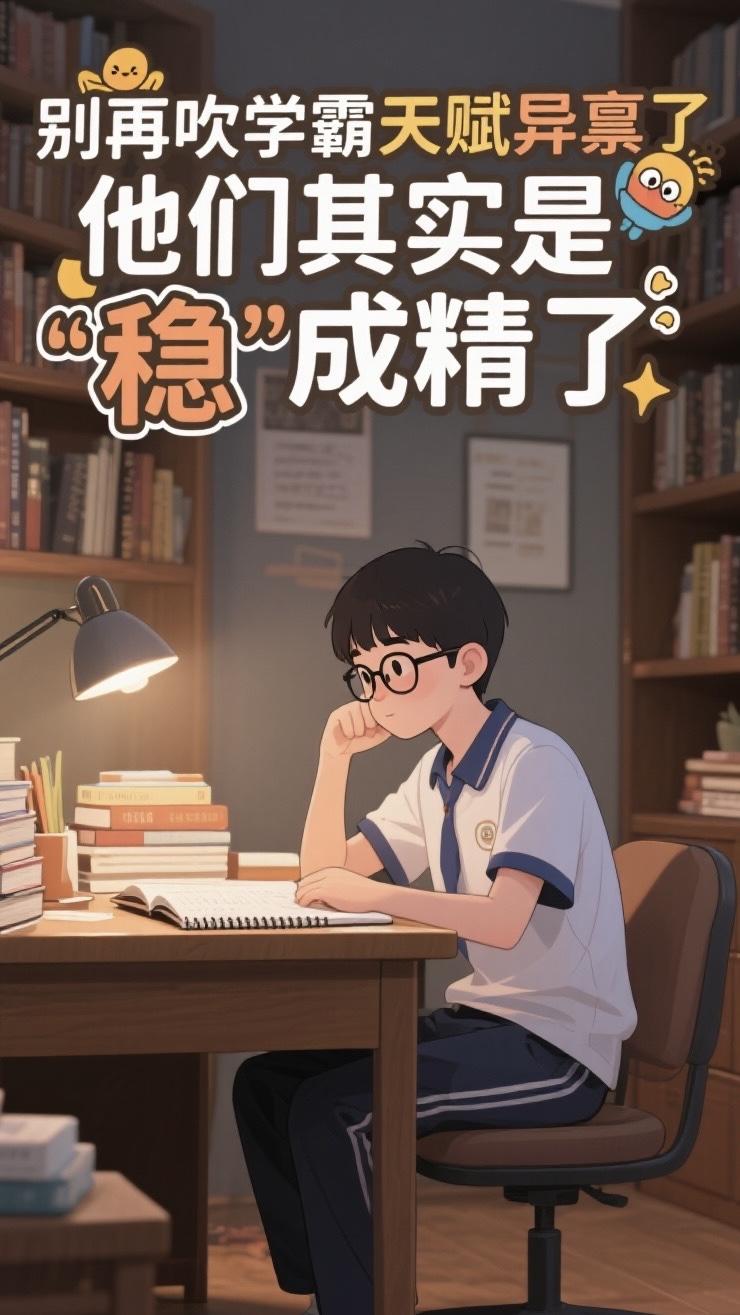 别再吹学霸天赋异禀了，他们其实是“稳”成精了每次考试后围观学霸领奖，我都怀疑