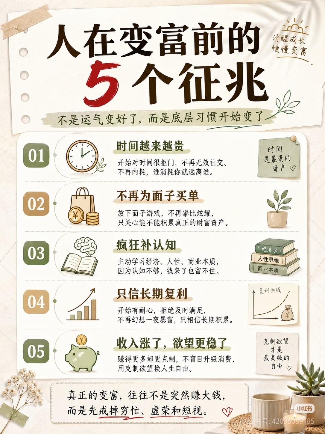 真正变富的人，都在悄悄靠复利赚钱很多人以为变富靠运气、靠风口，其实真正的财