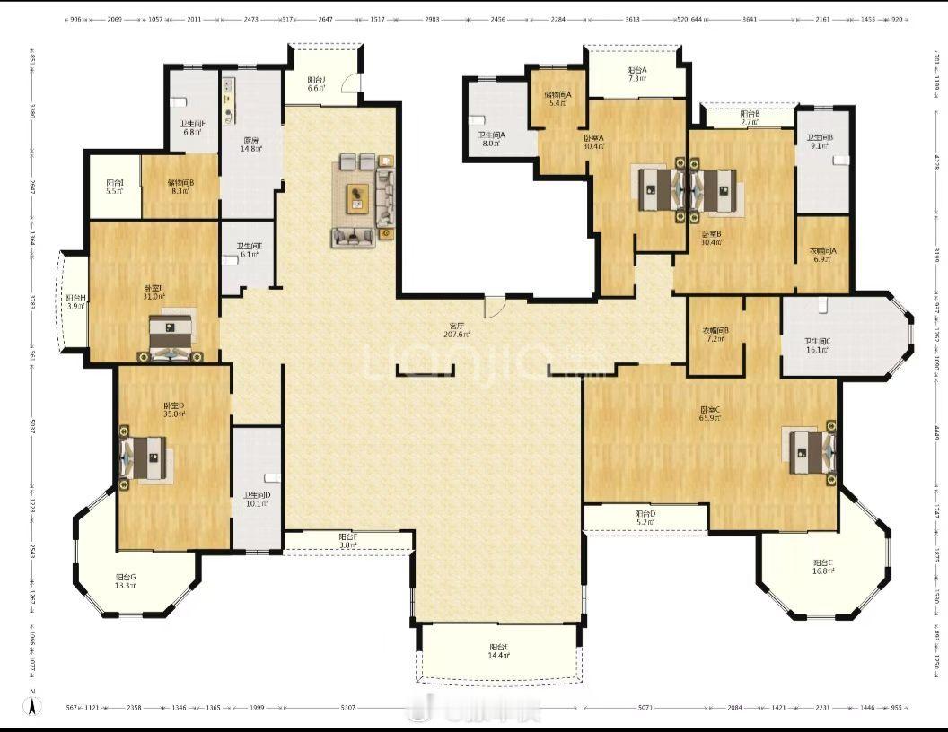 这房子住的不得迷路？[捂脸哭]​​​
