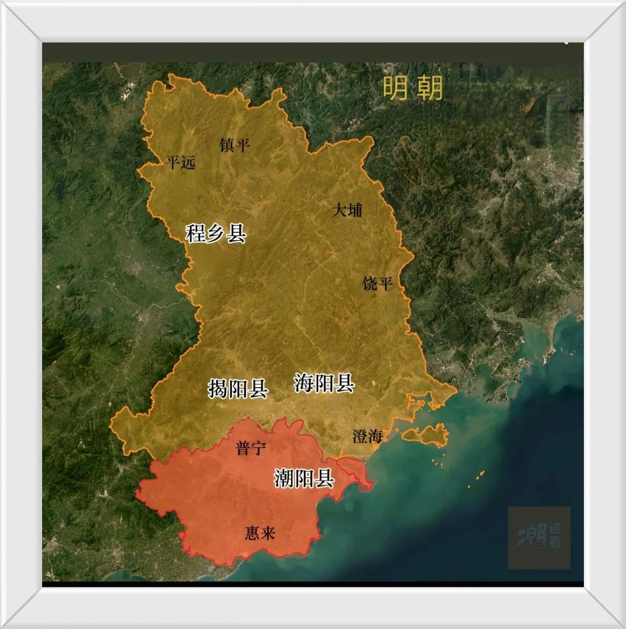 国家命名这4地名。没有潮州和潮汕。