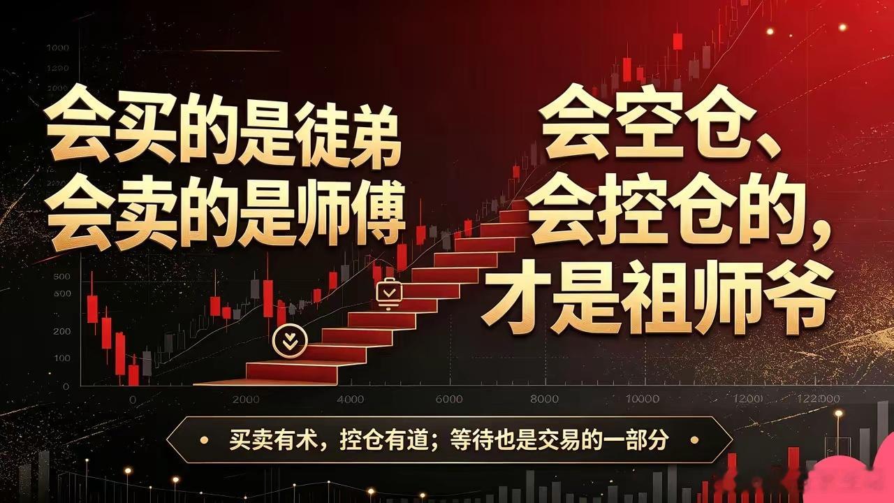 会买的是徒弟，会卖的是师傅，会控仓的才是祖师爷炒股20年，我见过太多人从20万亏