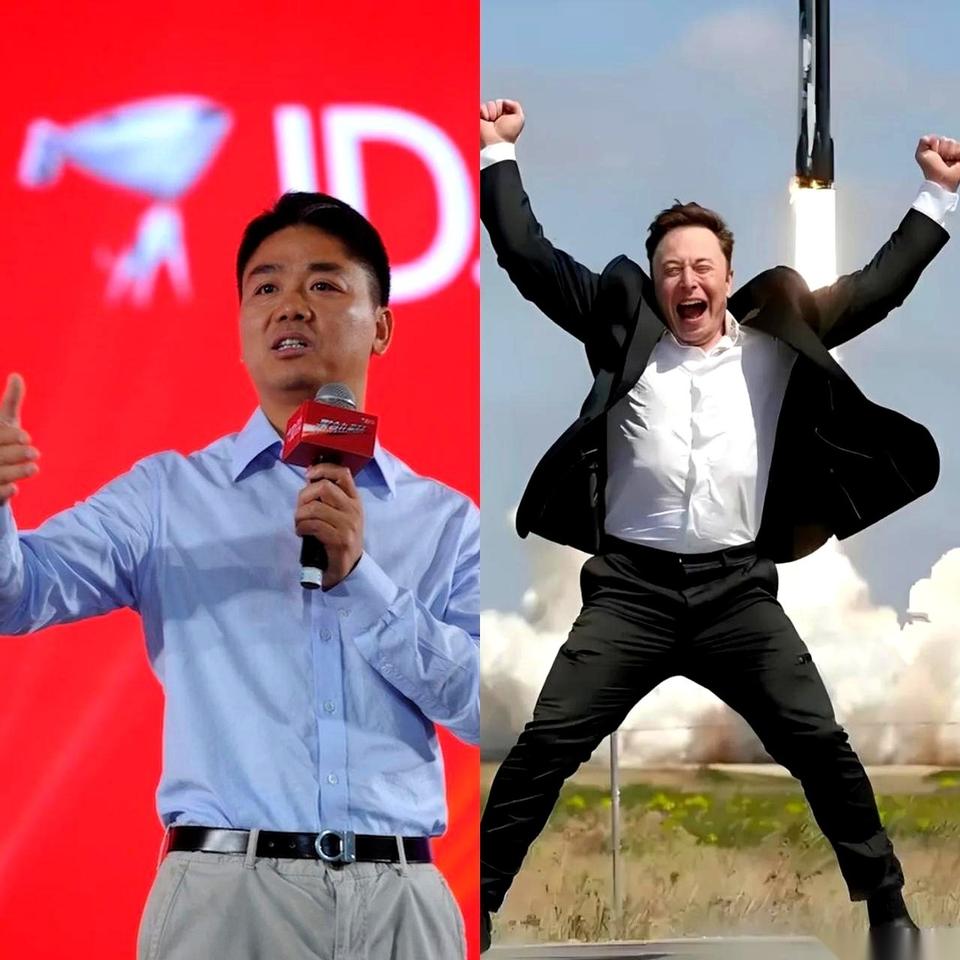 把刘强东和马斯克的人生剧本放一块看，特有意思。一个，是把这世上的规矩，认认真真