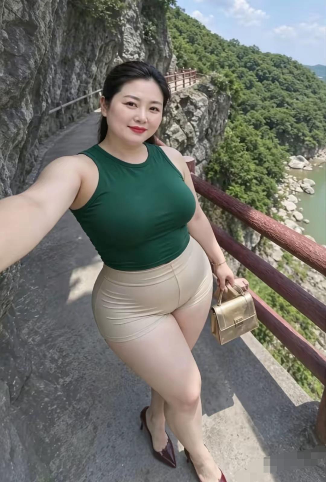 微胖性感漂亮的美女