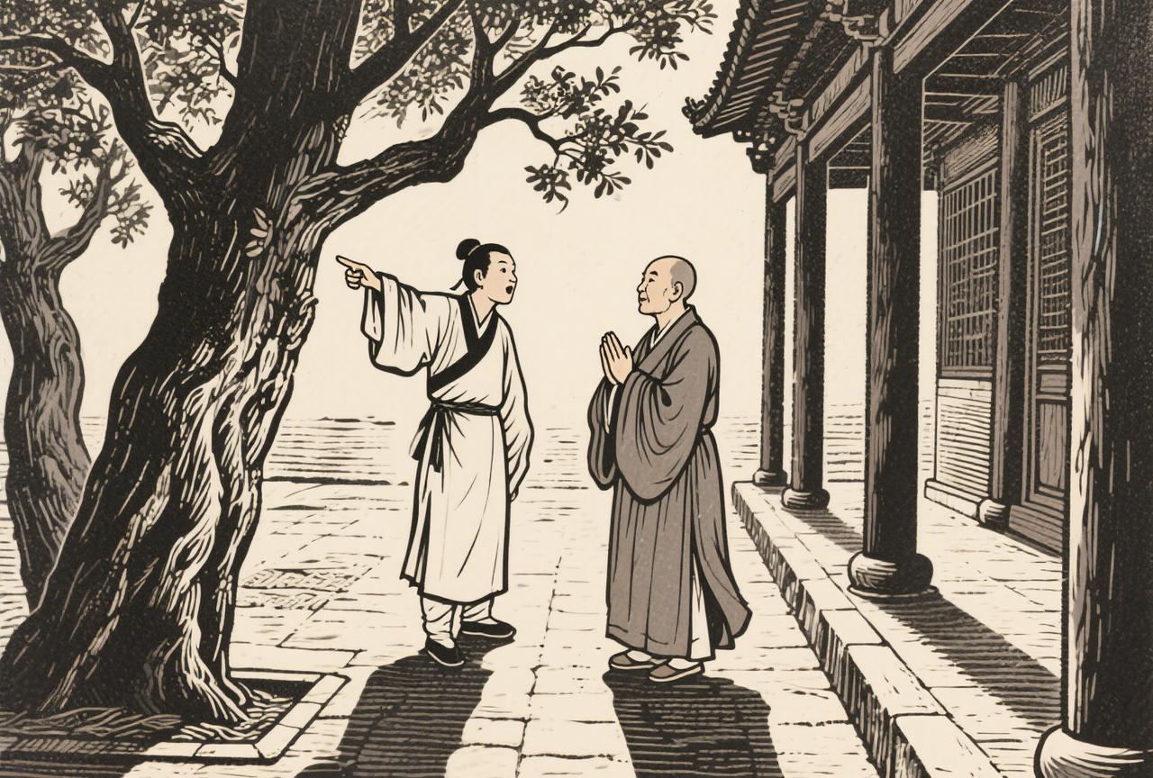 书生问禅师：大师，未曾领悟之前是什么样的？禅师：精神抖擞！书生：领悟之后呢？