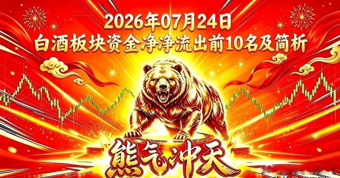 2026年07月24日白酒板块资金净流出前10名及简析股票名称：五粮液资金净流