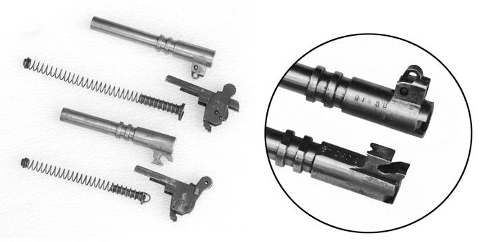 朝鲜68手枪与托卡列夫手枪内部对比虽然68型基本上是仿照TT-33设计