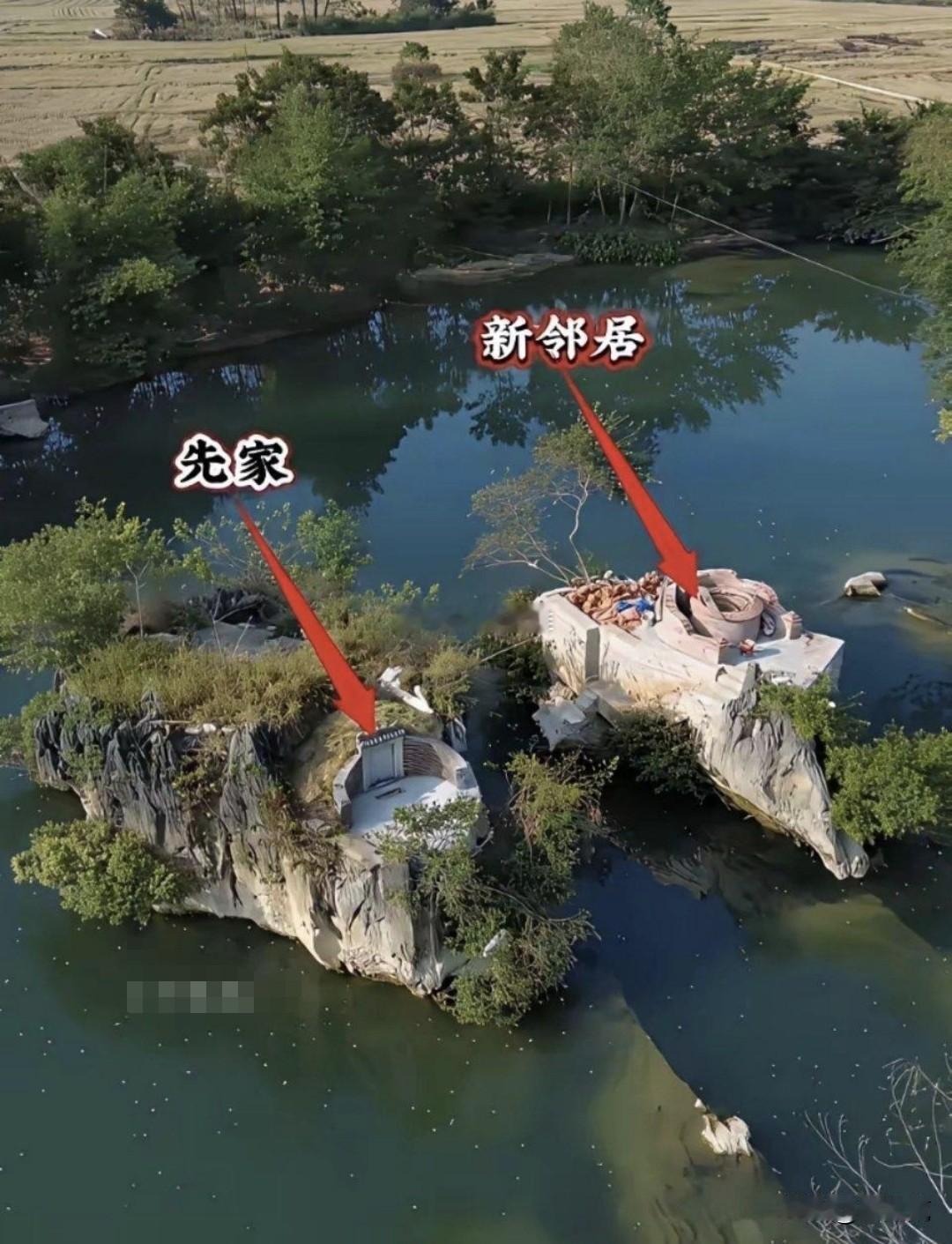以前土葬，真的是土葬。现在的土葬是钢筋混凝土的土，大家奔着永久建筑施工的。