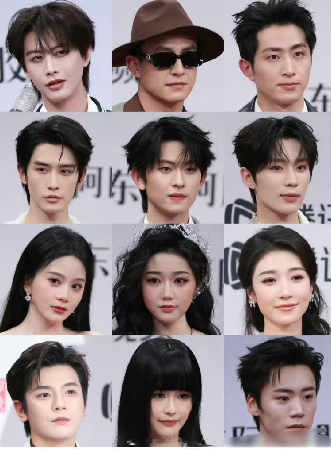 星光大赏红毯短剧男女演员星光大赏生图怼脸有位妆也太浓了，看得过去的，屈指可数，短