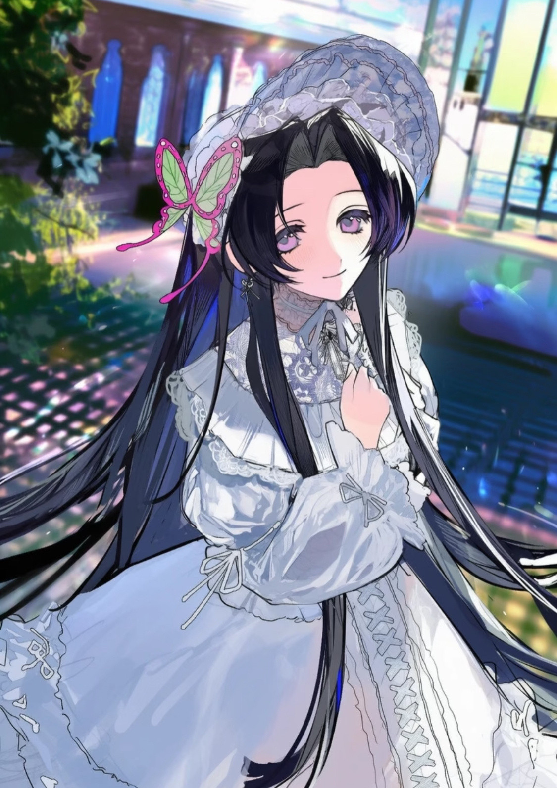 蝴蝶四姐妹礼服版，大家都美美哒！[爱心]二次元招新季鬼灭之刃日漫​​​