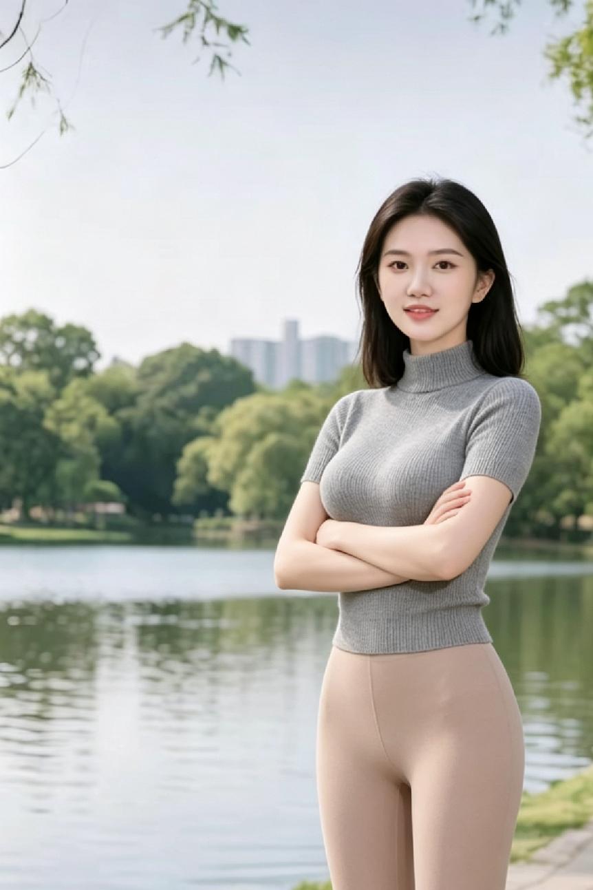 湖畔佳人倚，心随水自流。