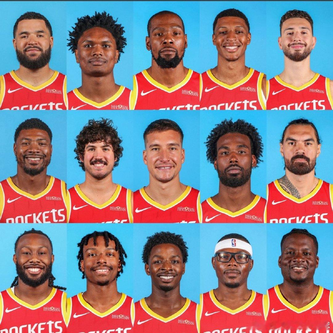 全员定妆照📸#休斯顿火箭##nba吐槽大会##休斯顿火箭#​