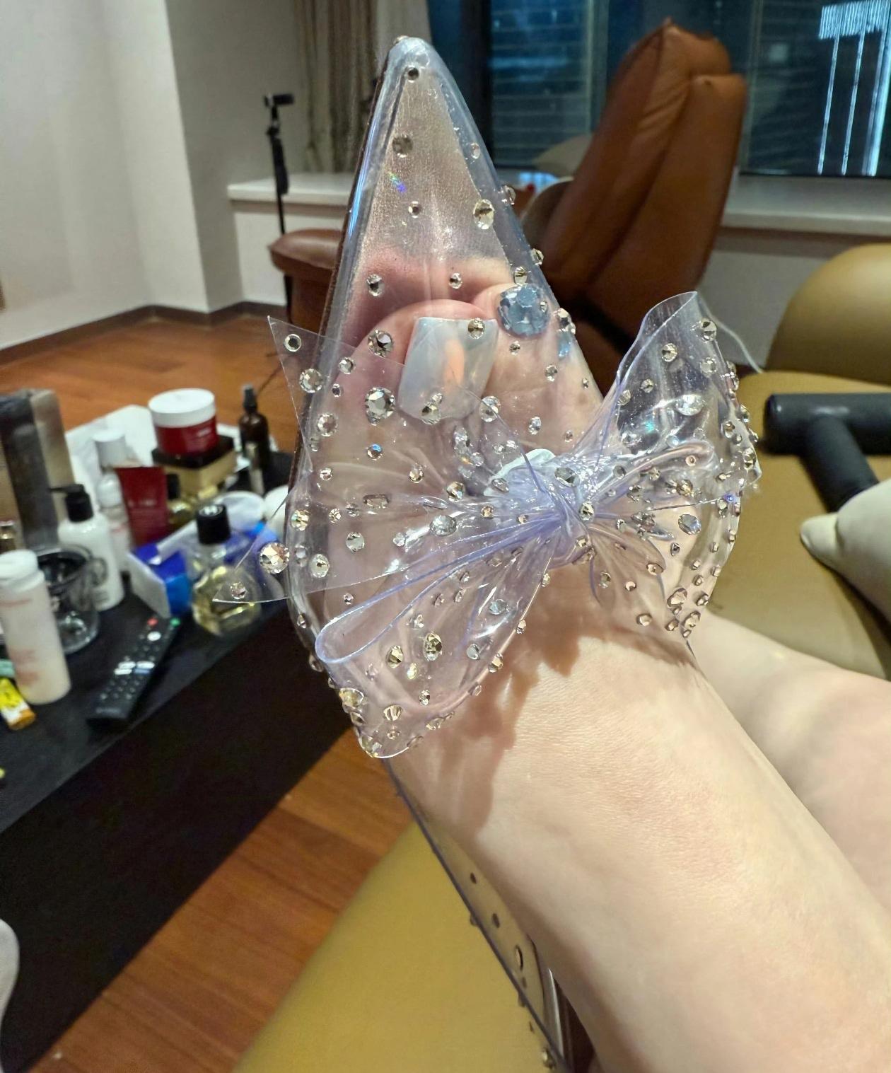 晒图笔记大赛这算不算水晶鞋美甲