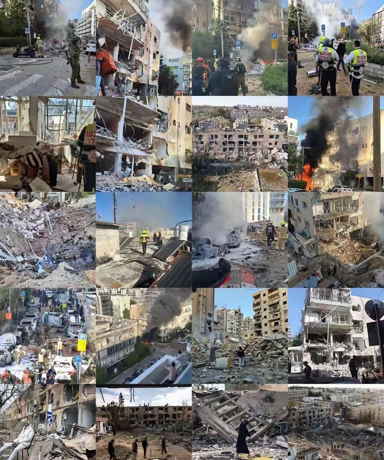 特拉维夫的惨状，真可谓是咎由自取。中东“小霸王”一贯嚣张狂妄，仗着背后有人撑腰便