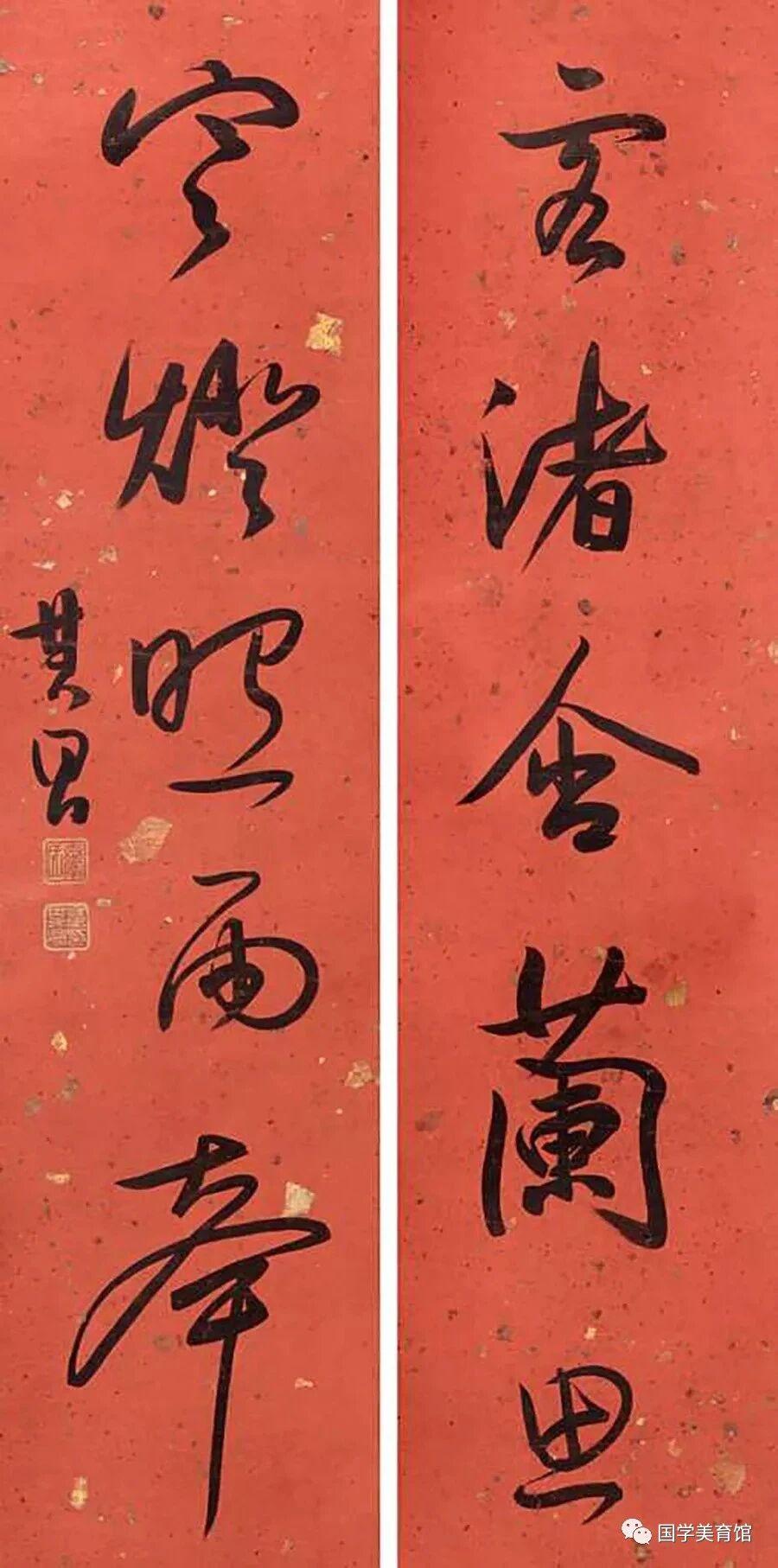 古贤翰墨名家书法作品欣赏收藏级书法对联书法对联之美因为热爱所以坚持