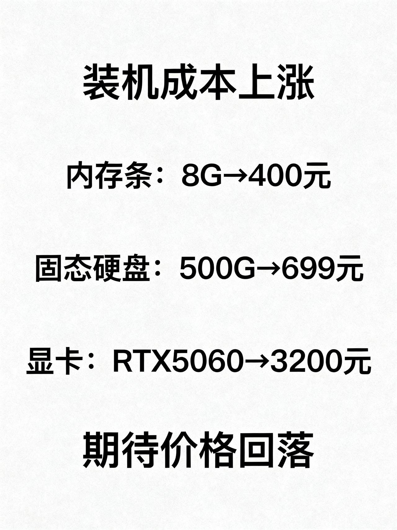 为什么大家越来越买不起电脑了？最近打算装新电脑的打工人，估计都被配件涨价涨得快