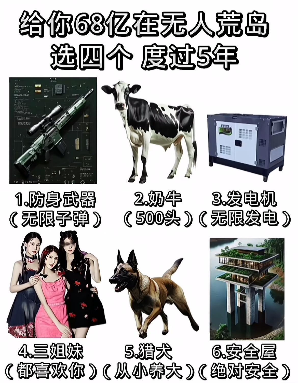 荒岛生存，选啥带啥？