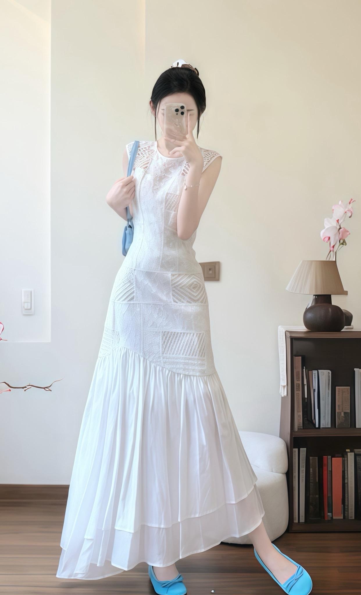 夏天怎么能少了一条小白裙。不同风格的夏日一周穿搭