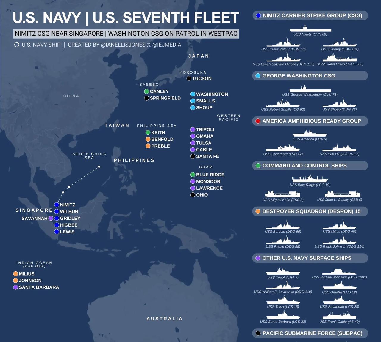 准备掀桌子了？原本计划访问越南的“CVN-68”号航母战斗群突然改变行程，穿过马