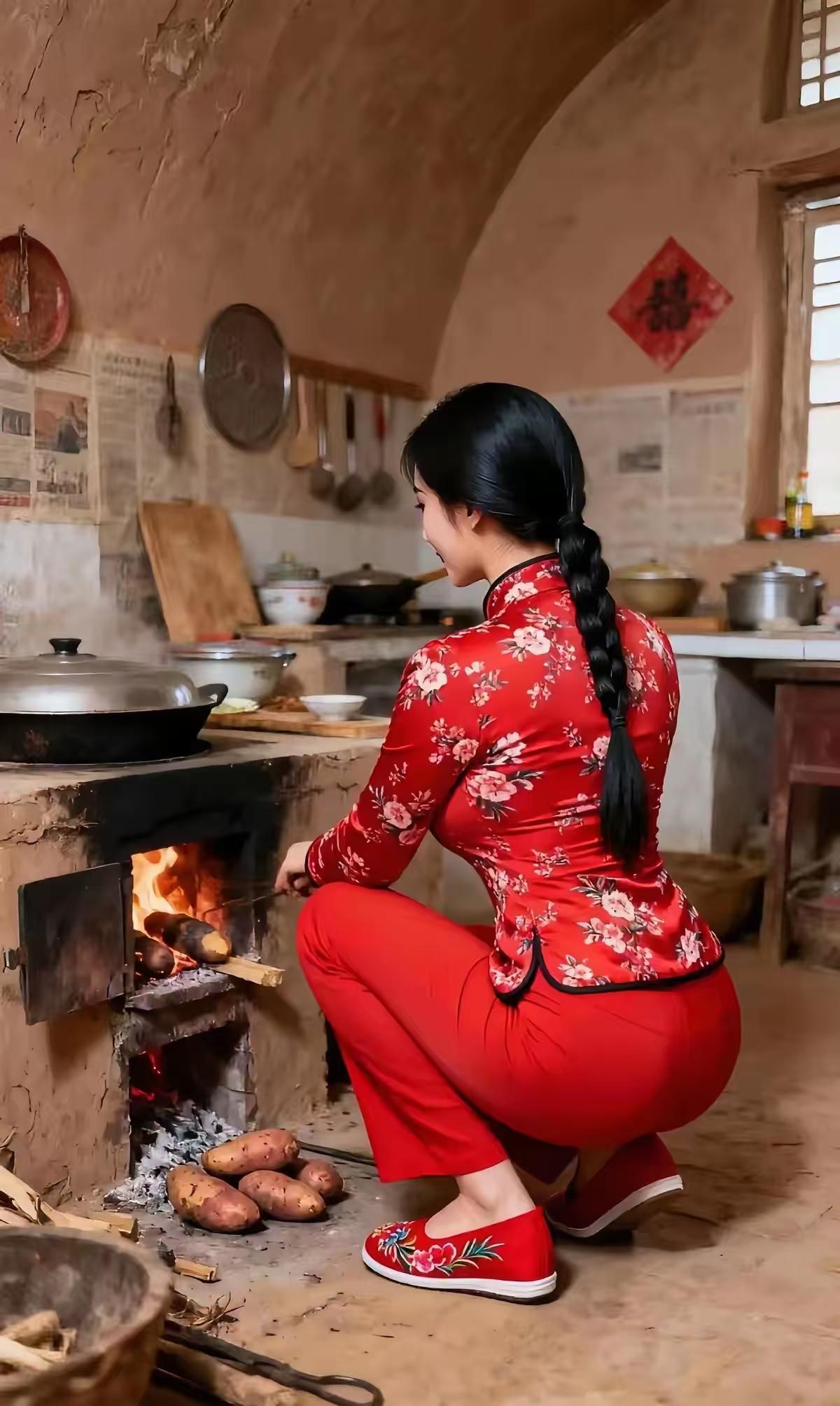 塞鸿秋·乡村贤女村姑秉性纯良朴，勤耕烟火家常足。持家温婉心如玉，厅堂收拾