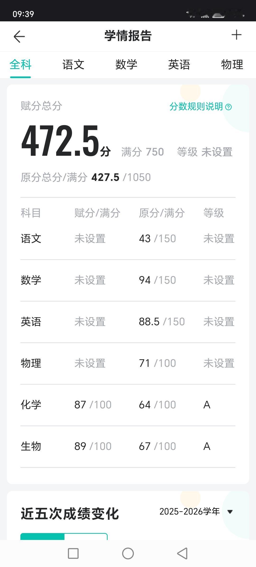 第四次模考，这也是最后一次模拟考试。我本以为我儿子会让我惊喜不断，结果语文成绩让