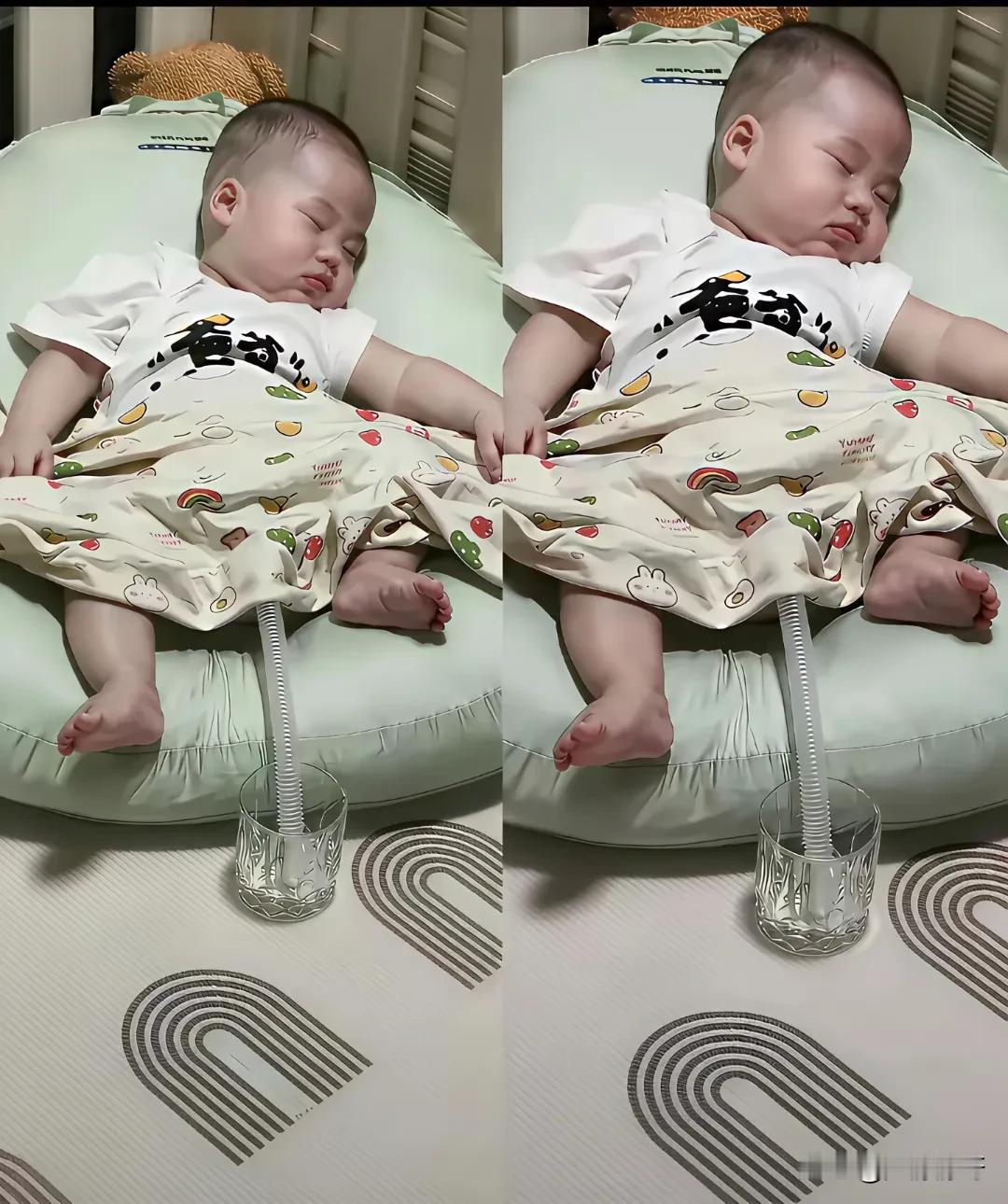 不得不说，这样带娃，省事多久[笑着哭][笑着哭]！他父母可真聪明！