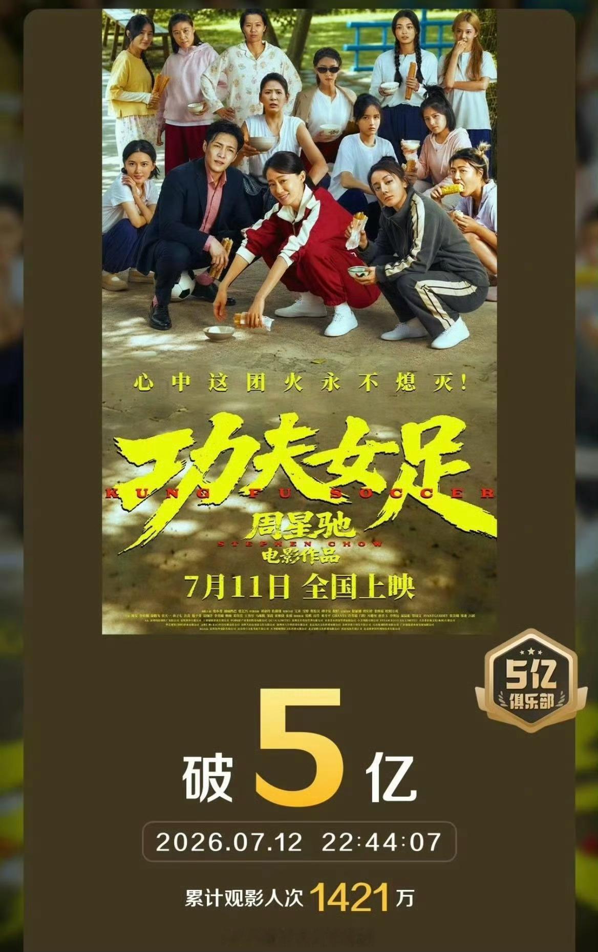 功夫女足不愧是星爷拍出来的能兼顾爆笑解压、体育热血、女性力量，全华语圈还得是周