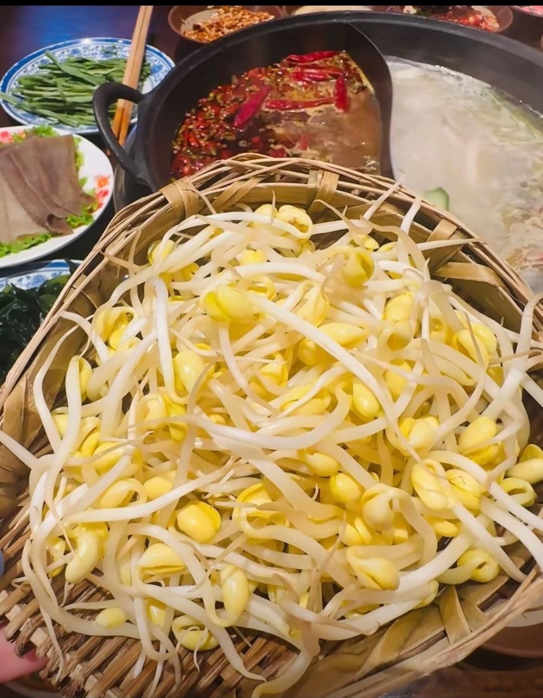 终于搞懂火锅店为啥基本不洗豆芽了！昨天和开火锅店的老同学吃饭，我问他后厨豆芽到底