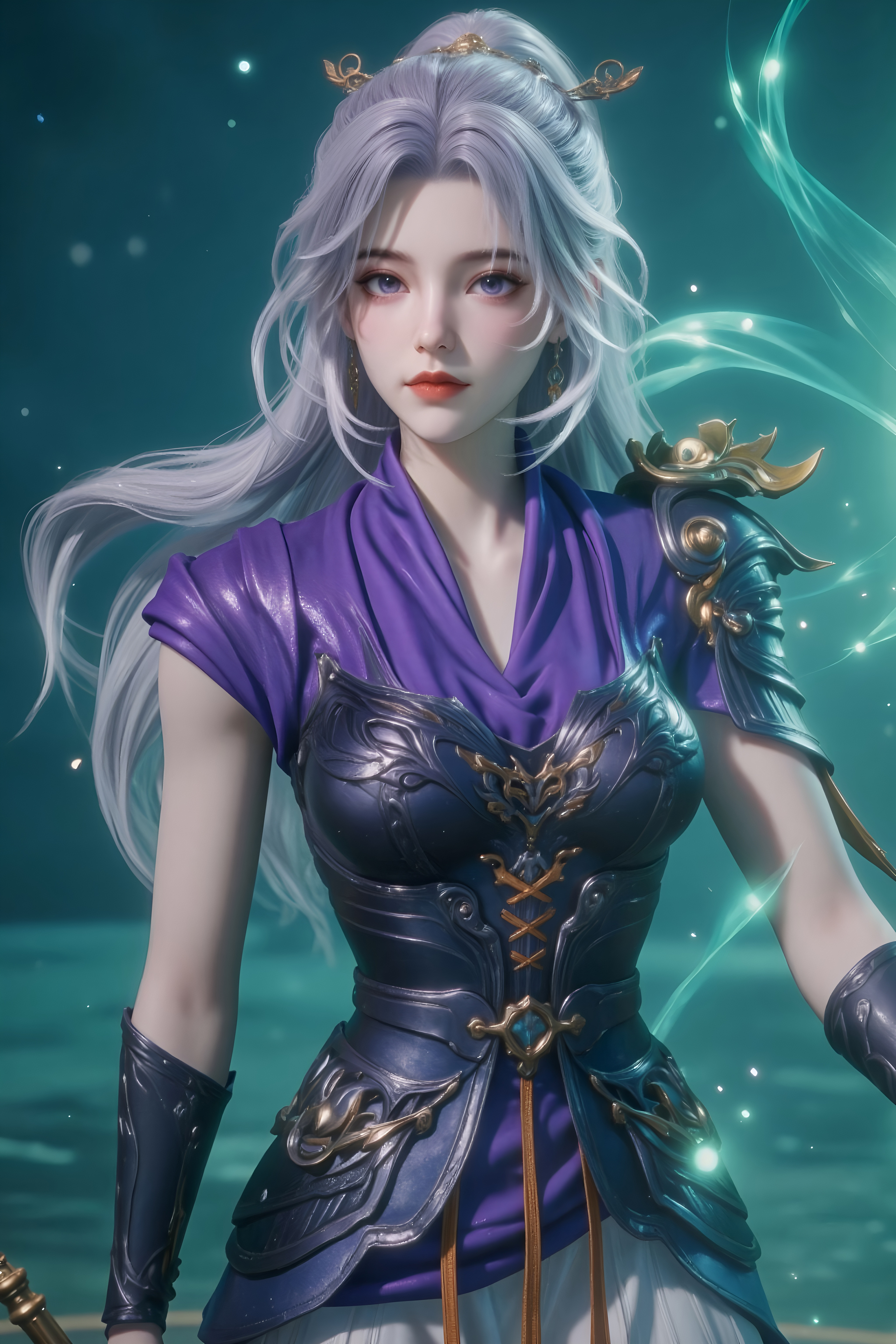 国漫女神｜师兄啊师兄·云霄仙子4K超清壁纸：应是天仙狂醉，乱把白云揉碎！