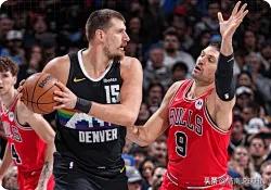 虽然掘金3分惜败公牛，但三名球星被严重低估第一位，约基奇，他27投13中，罚