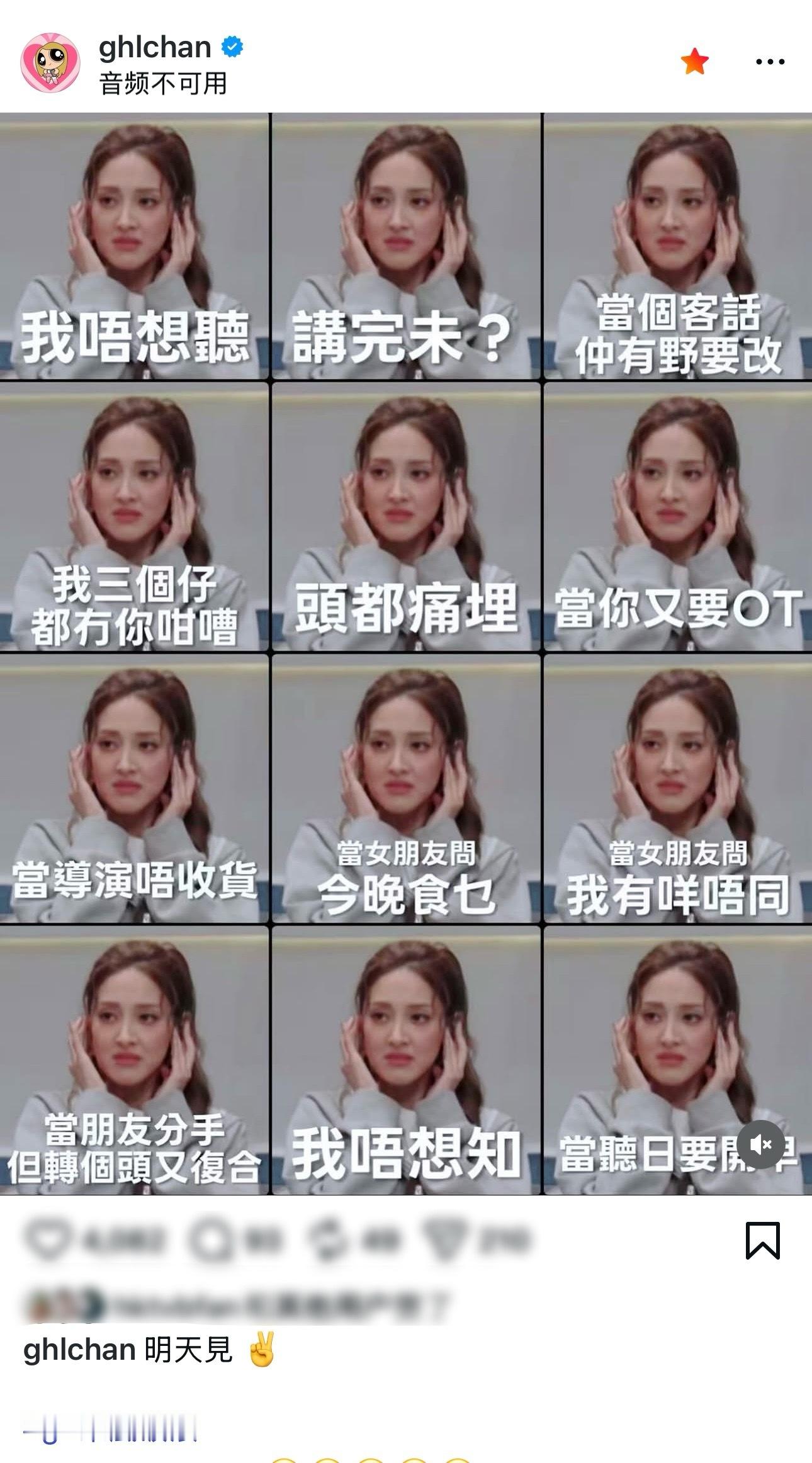 陈凯琳本人认证的表情包