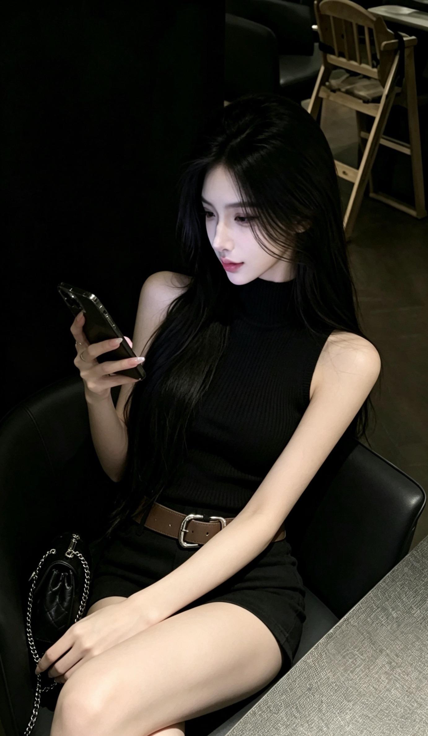 御姐ootd穿搭 ootd女生穿搭御姐 黑色系御姐穿搭 ootd穿搭高...